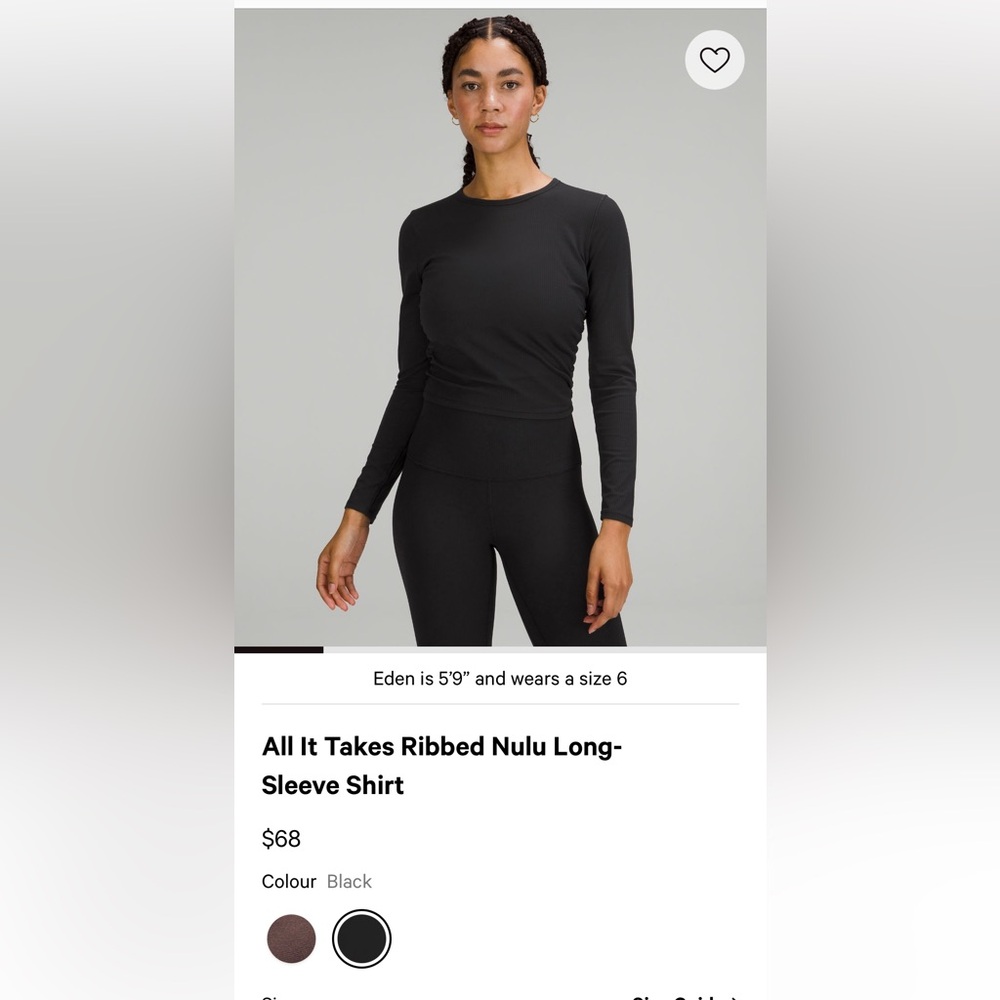 LULULEMON All It Takes Ribbed Nulu Long-Sleeve Shirt - Black